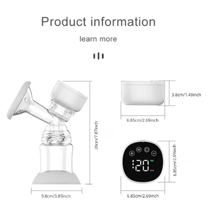 Electric Breast Pump Breast Massager Milk Feeding Collector Portable Baby Breastfeeding Bottle Lactation Silent Milk Extractor