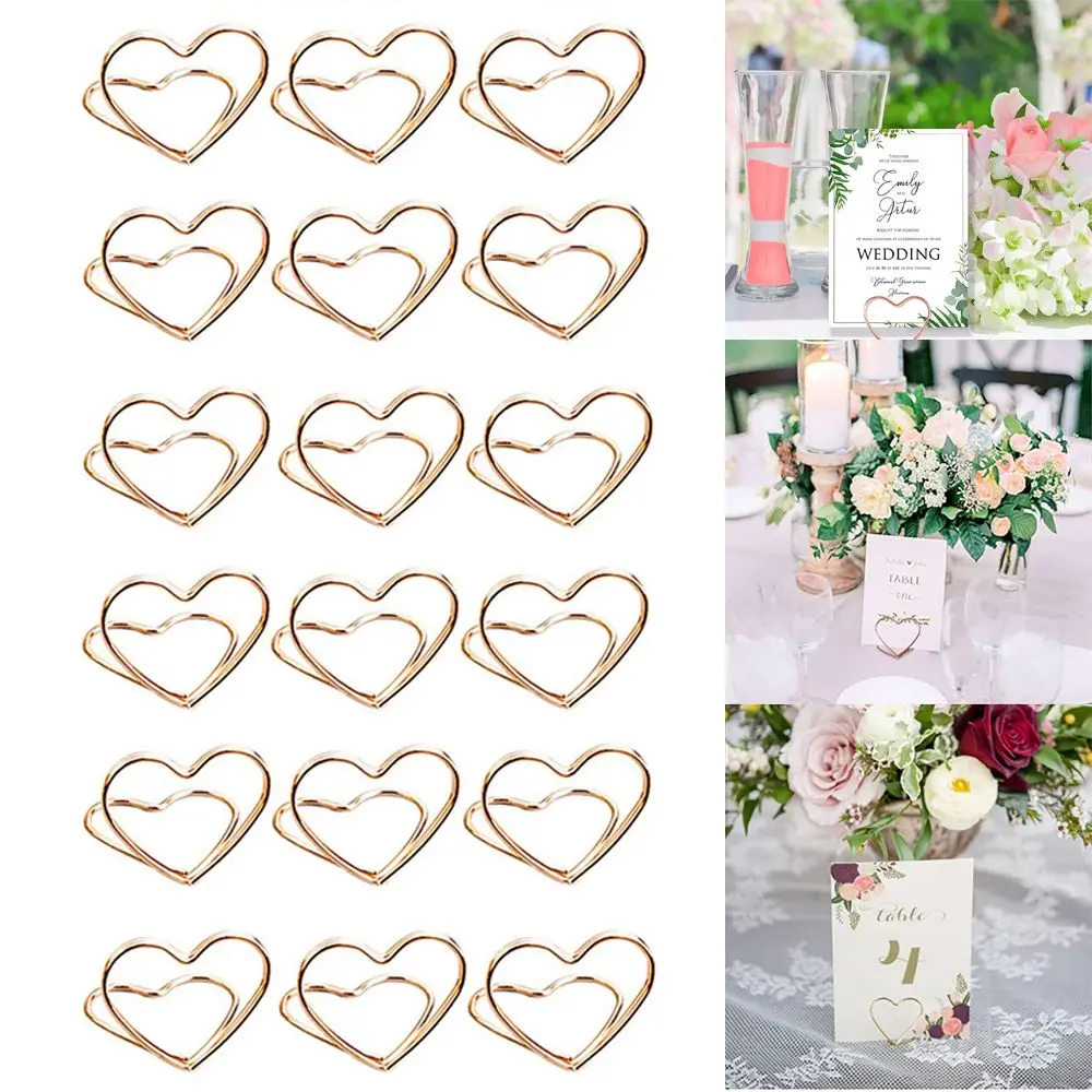 Cards Display Stand Paper Clamp Wedding Supplies Desktop Decoration Place Card Table Numbers Holder Clamps Stand Photos Clips