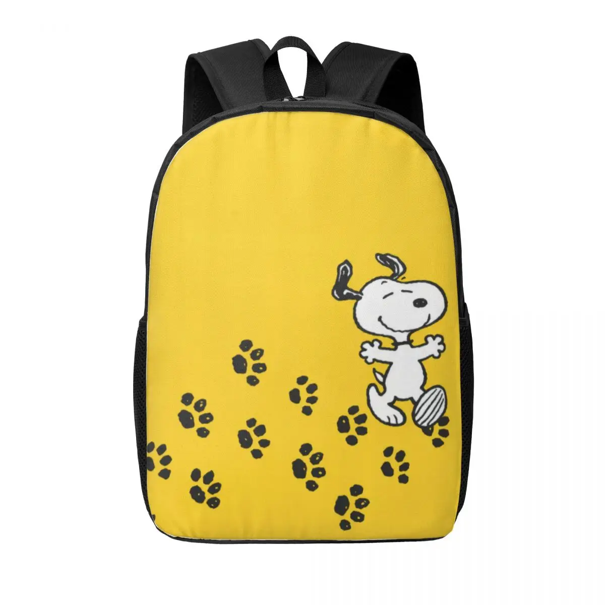 Custom Snoopys Dog Paw Print Backpacks Men Women Fashion Bookbag for College School Bags