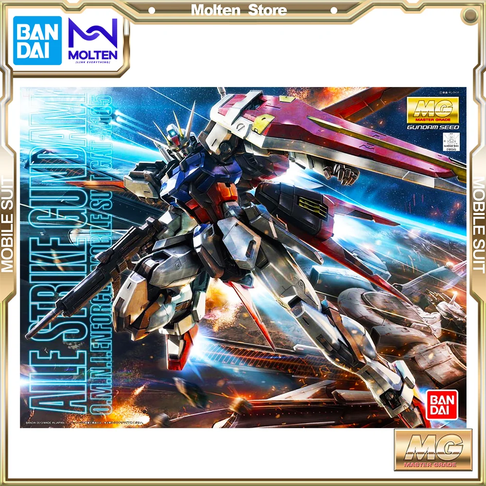 

BANDAI MG 1/100 Aile Strike Gundam Ver. RM Mobile Suit Gundam Seed Gunpla Model Kit Assembly/Assembling Anime Action Figure