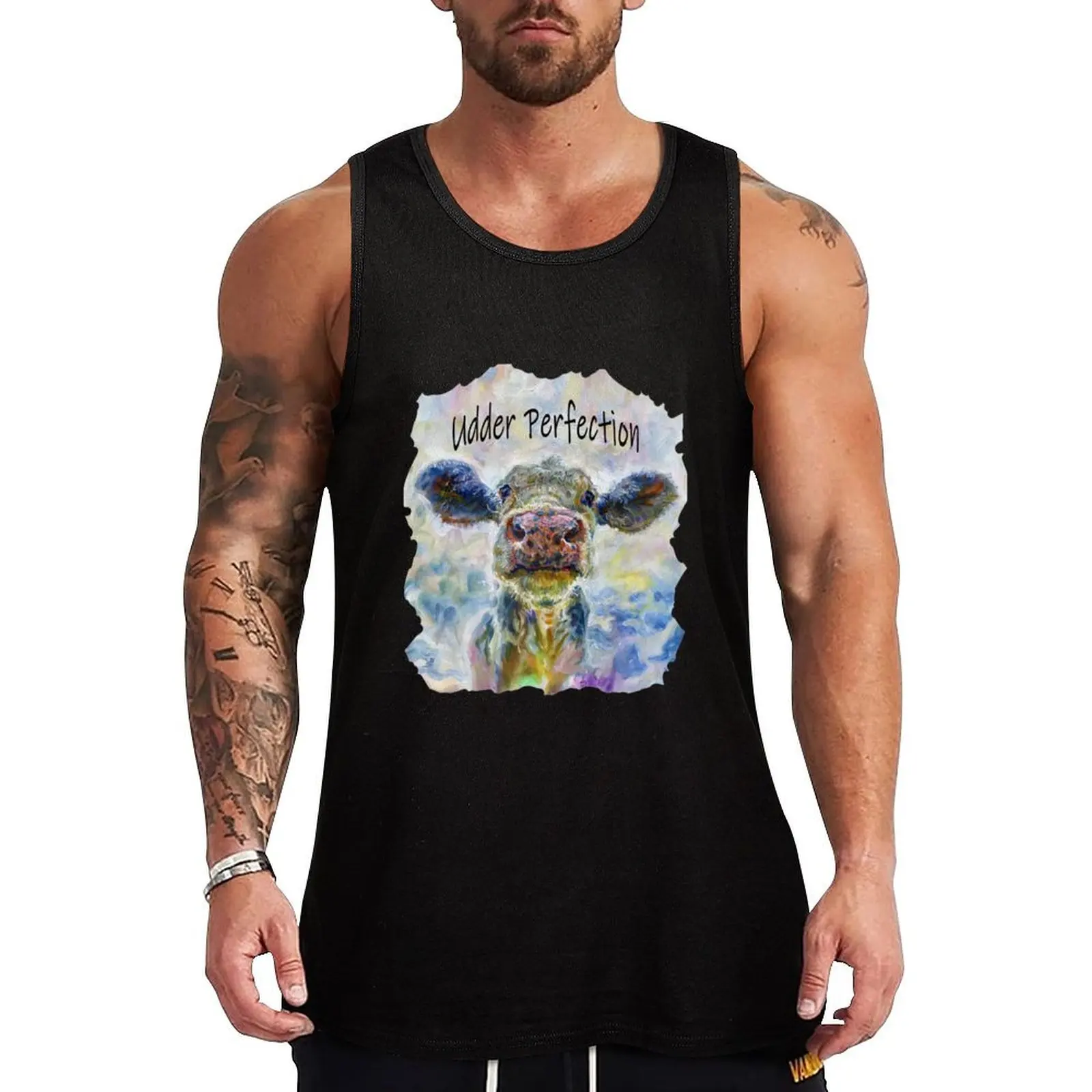

Udder Perfection Tank Top summer 2025 sleeveless shirt man gym gym accessories man