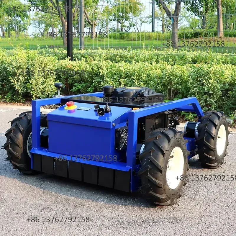 【2026】 AIWEIYA Self-Propelled Petrol Lawn Mower with Flail Cutting 4-Stroke Engine 225CC Mulching Grass Disposal 5km/h