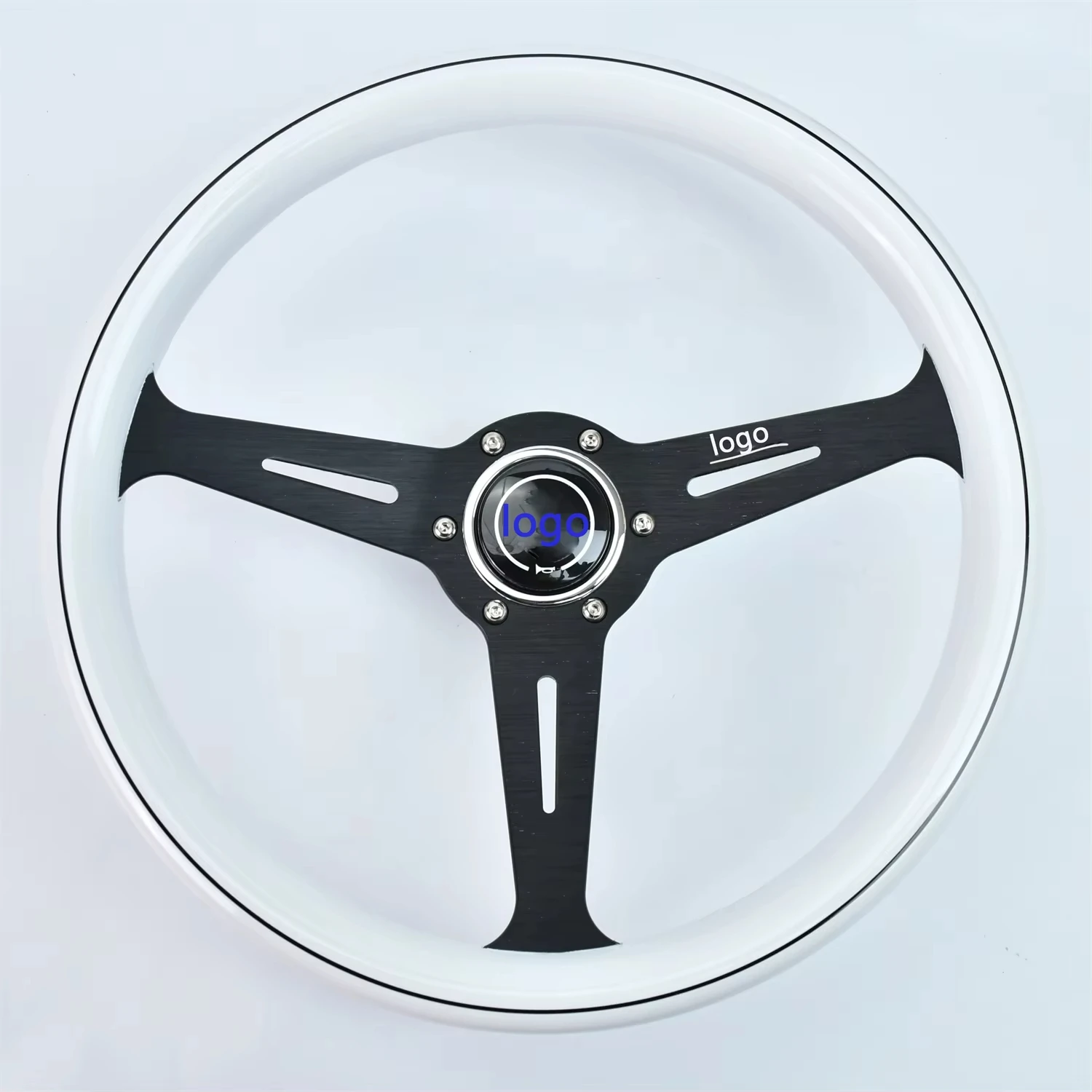 

Universal solid wood material 360mm 40mm deep bracket steering wheel