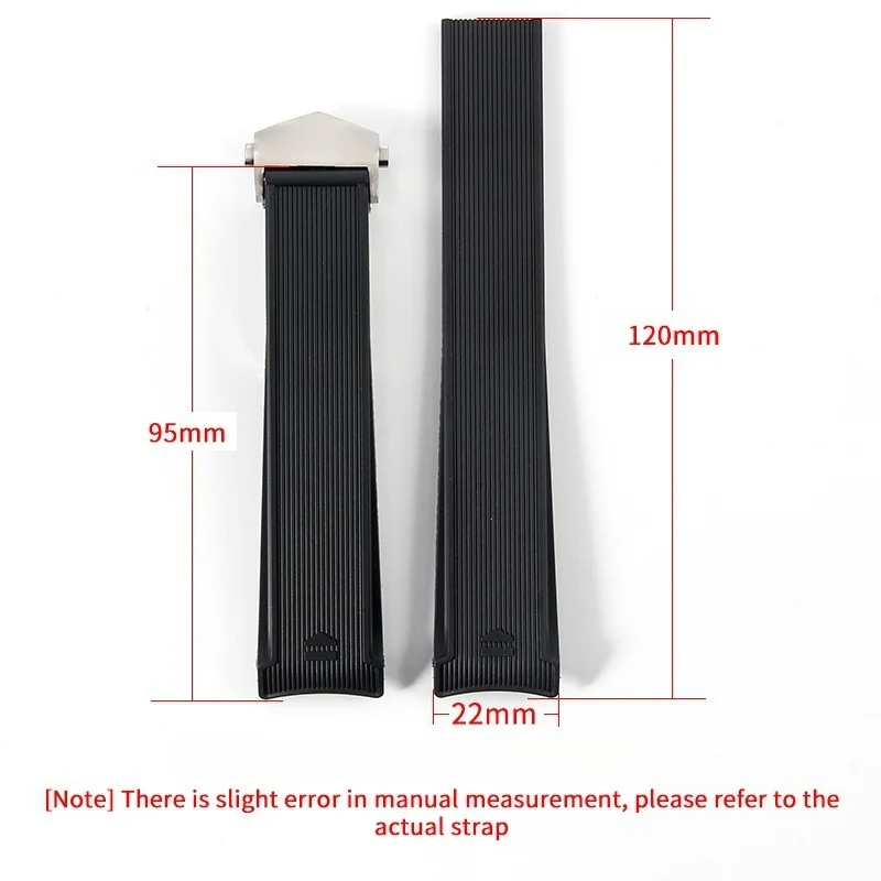For TAG Heuer AQUARACER 300F1 43/41mm Series Silicone Rubber Folding Buckle Watchband Watch Strap Bracelet Man Accessories 22mm