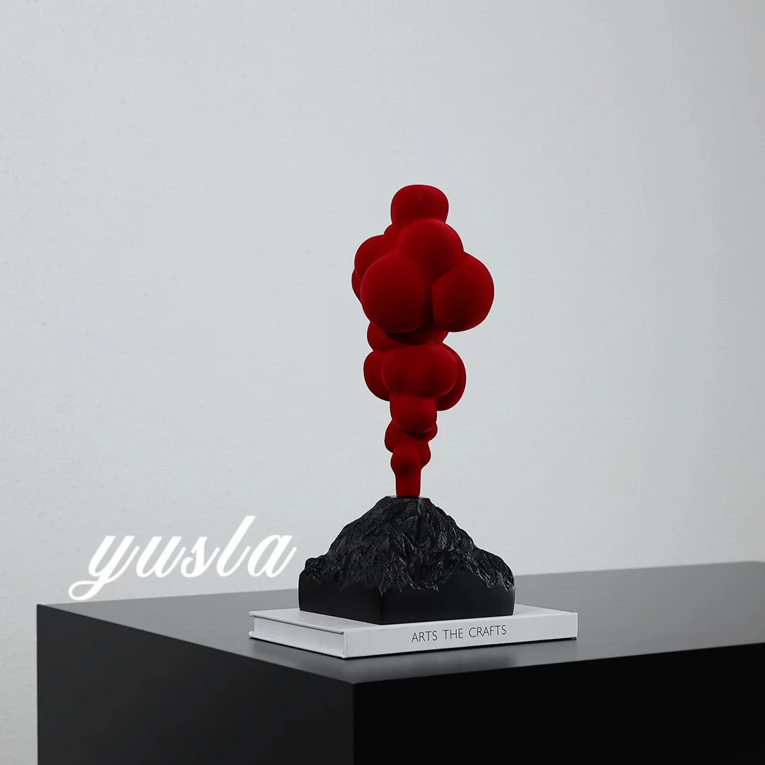 

Minimalism Volcanic Eruption Home Decor Sculpture for Living Room Wine Cabinet TV Bedroom Ornament Family atmosphere decorations