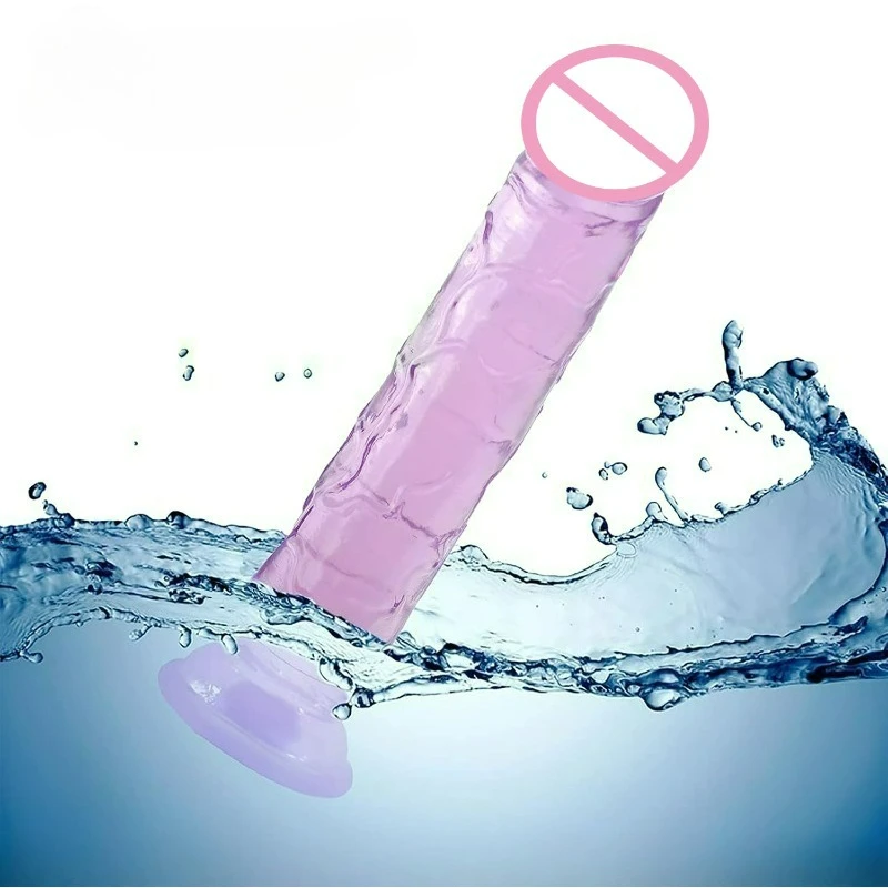 Vibrator Dildo Suction Cup Jelly Dick Realistic Soft Cup Adult Sex Toy for Women and Men Vaginal and Anal Masturbator Dildos view 4