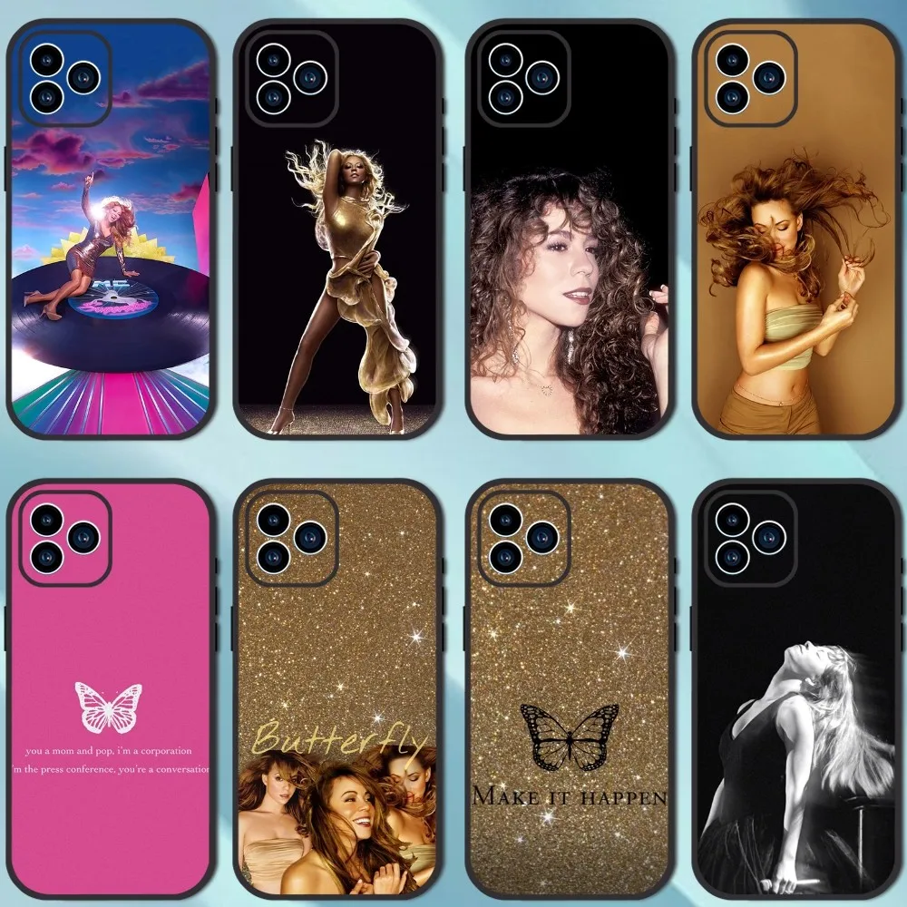 Singer Mariah Carey Phone Case For iPhone 13 12 11 14 15 Pro XS Max XR X 8 7 6S 6 Plus Soft Back case