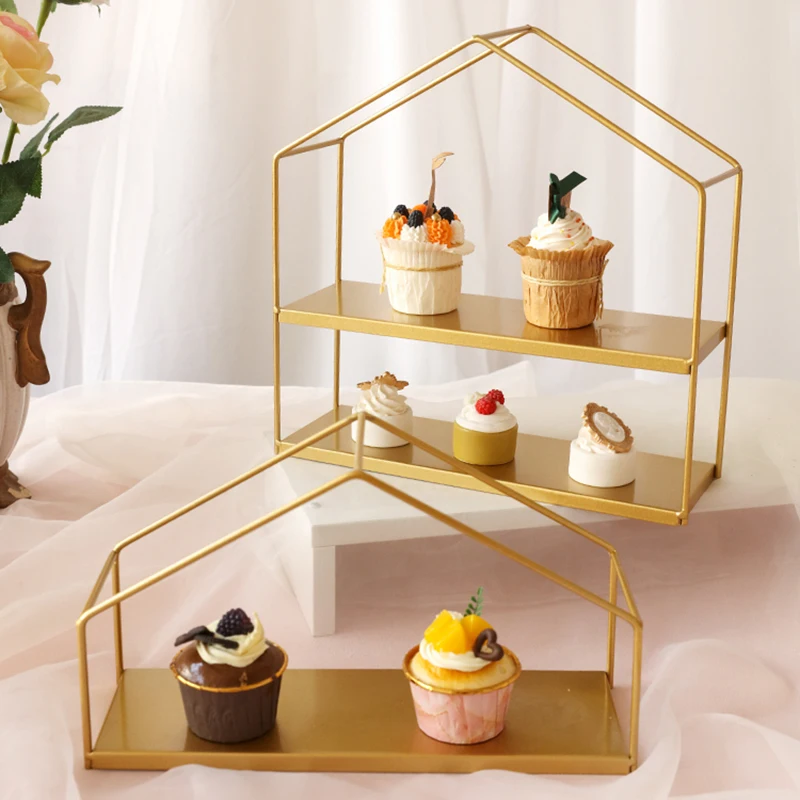 

Gold Luxury Cake Stand Nordic Living Room Biscuit Candy Bar Cake Stand Chocolates Kitchen Handicrafts Pasteleria Home Products