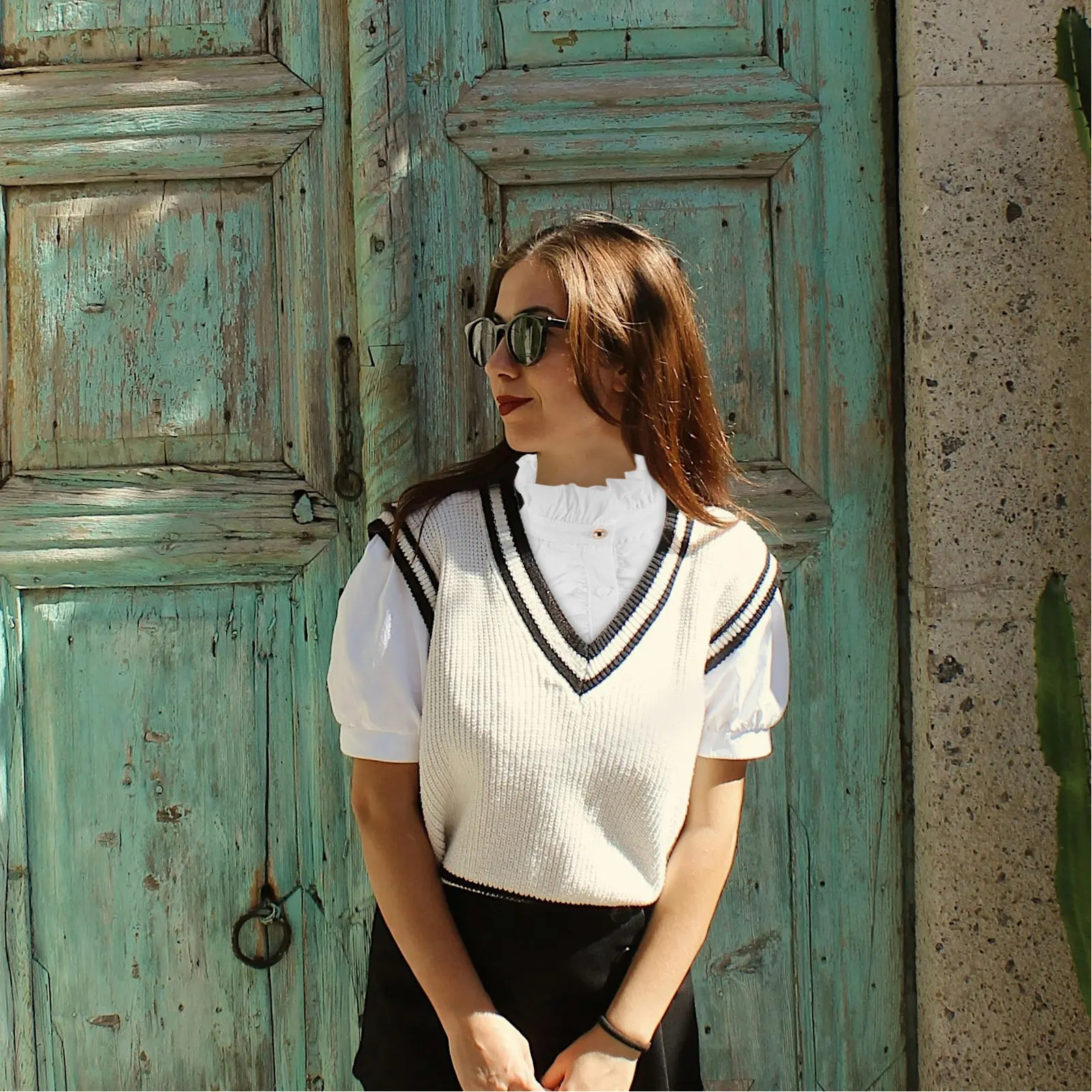 White Detachable Fake Collar for Women Neck Design Elegant Pleated Layering Shirt Accessory Classic British Style