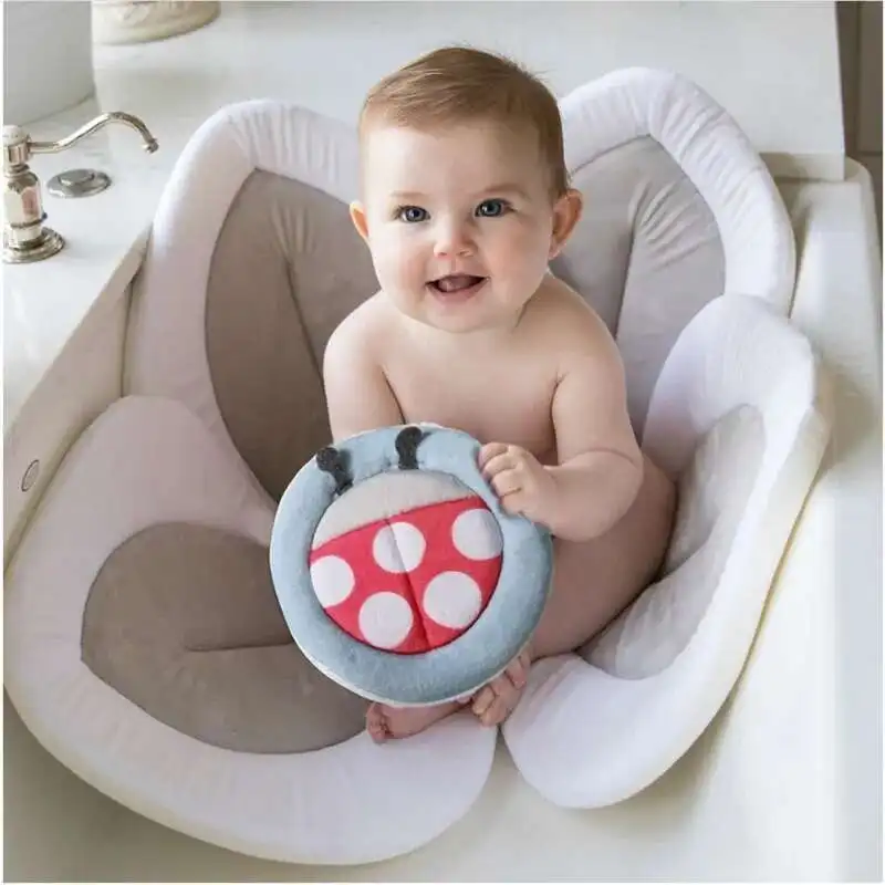 

Baby Care Products Baby Bath Tub/cushions Newborn Baby Float Bath Pillow Foldable Bath Cushion Mat Support For Babies