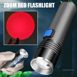 LED 670nM Red Light Torch Against Vision Deterioration Red Torch