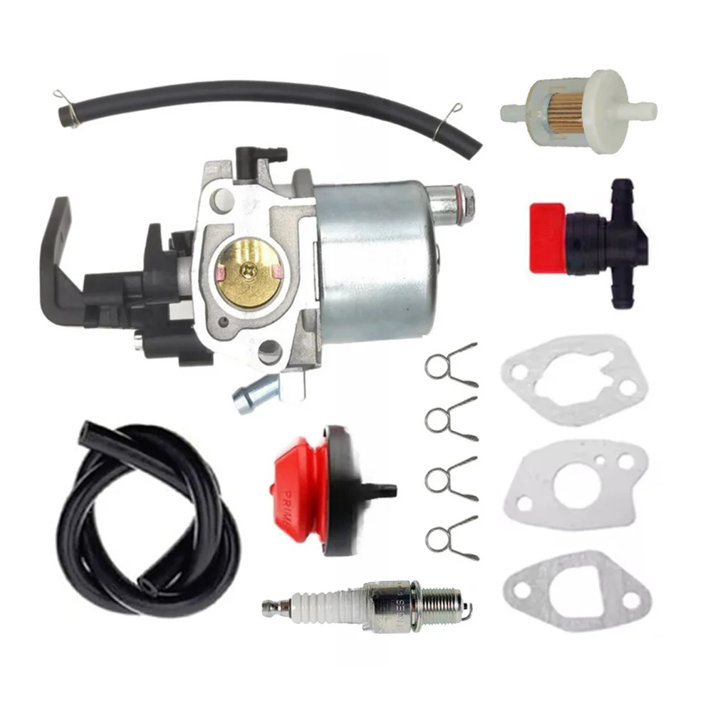 14Pcs Carburetor Tune Up Kit For LCT 208cc Snow Blower Thrower Repair Parts With Gaskets Fuel Line Bulb Filter