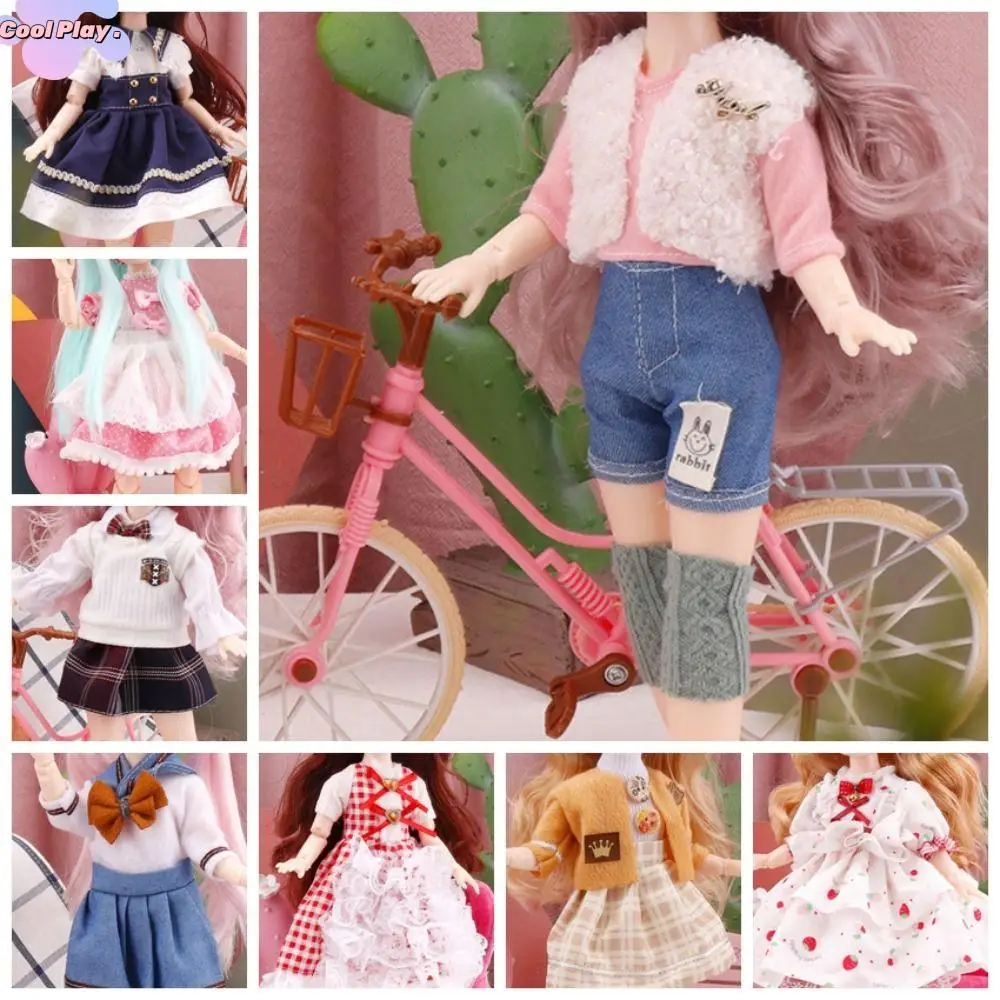 

Skirt 30cm BJD Doll Clothes Colorful DIY Toys 1/6 Bjd Doll Clothes Kawaii 3D Simulated Eye 11 Inch BJD Dolls Dress 11 Inch Doll