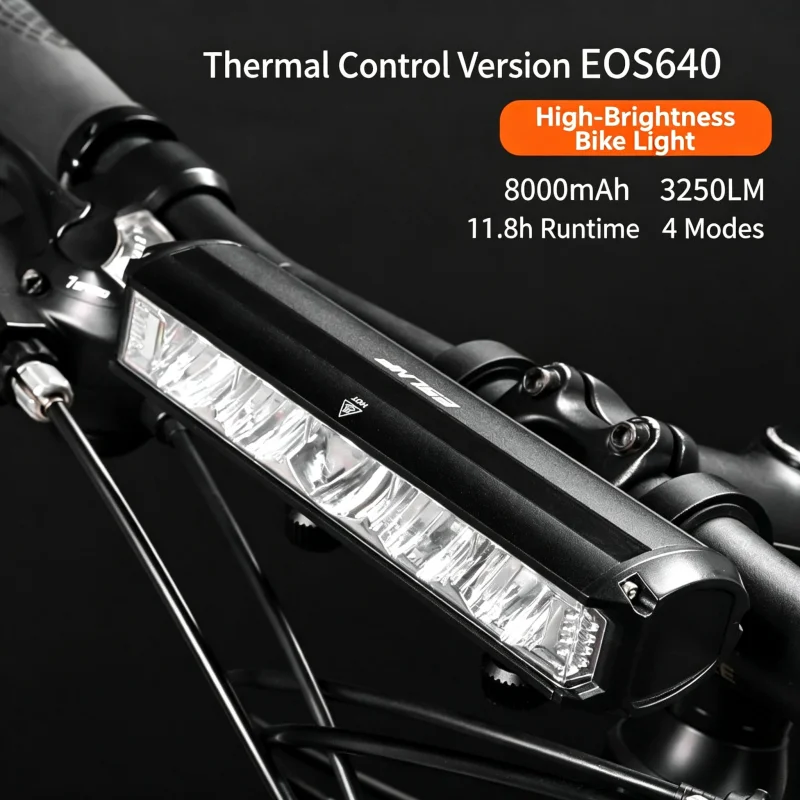 ESLNF 3250LM Bicycle Headlight USB Rechargeable Waterproof Aluminum Alloy 6 LED 8000mAh MTB Road Cycling Night Riding Front Lamp
