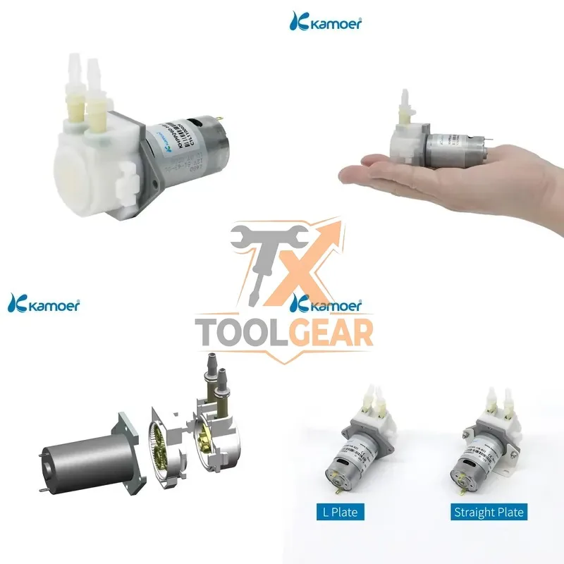2026China*Factory* Kamoer KHPP260 260ml/min 12V/24V DC Motor Peristaltic Pump Liquid Transfer Pump with Gear Assembly
