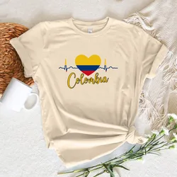 Colombia t-shirts women harajuku top female designer y2k clothes