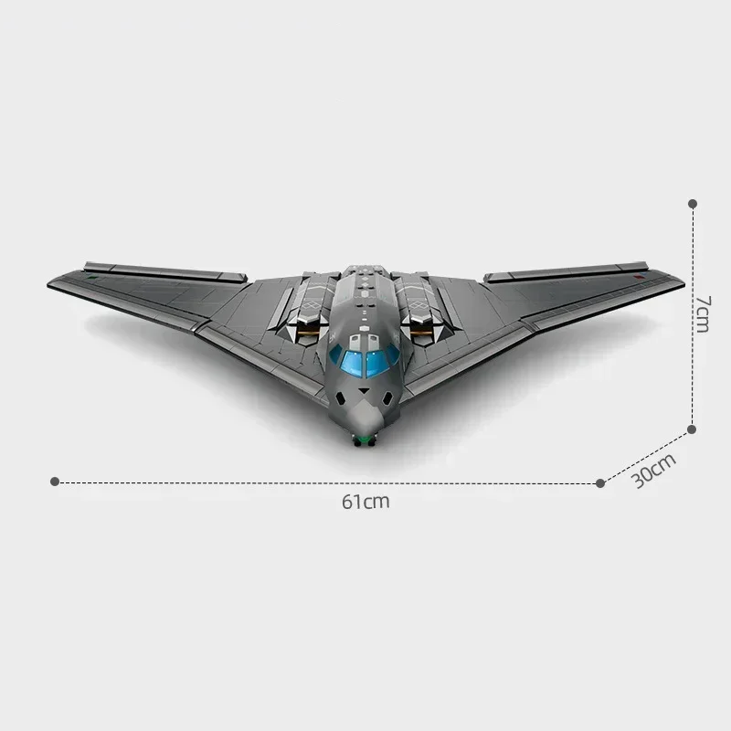 ゴーストステルス爆撃機ビルディングブロック、第二次世界大戦、特定、ミリタリーモデルレンガ、子供のおもちゃ、軍事技術、米国、b2