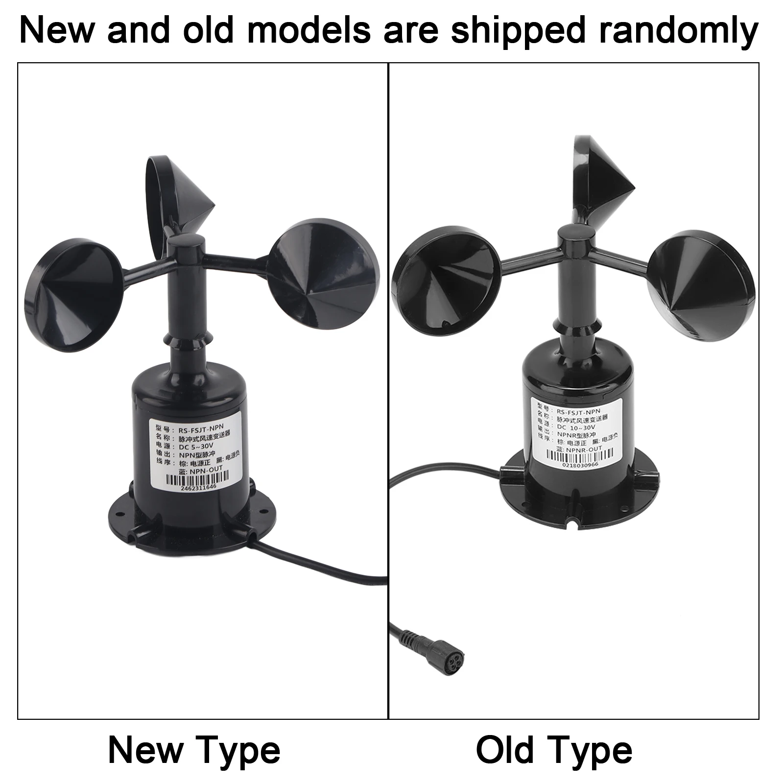 0-70m/s Environment  Output Pulse Type Three Cups Wind Speed Sensor Anemometer Wind Speed Sensor Wind Speed Transmitter
