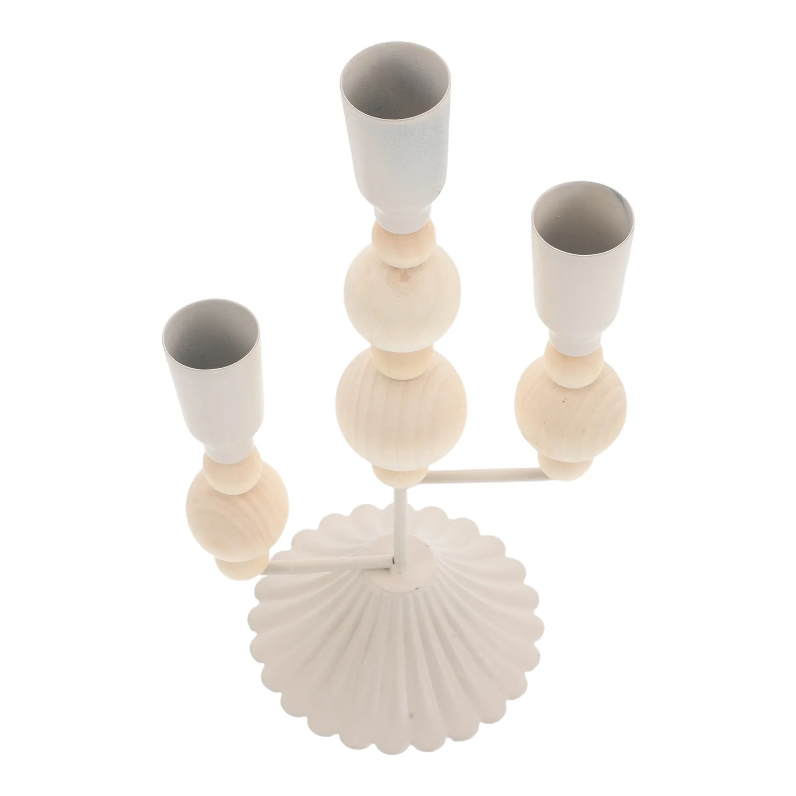 Wooden Roman Column Holder French Style Elegant Dining Table Pillar Stand Wedding Candlelight Centerpiece