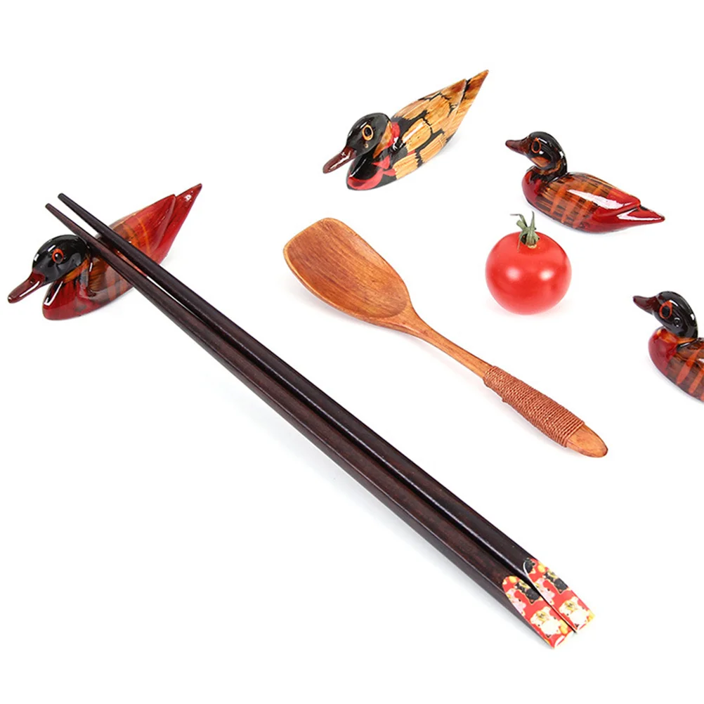 

20Pcs Mandarins Ceramic Chopsticks Holder Animal Shape Chopstick Rest Dining Table Decoration Spoon Fork Rest Rubber Ducks Bulk