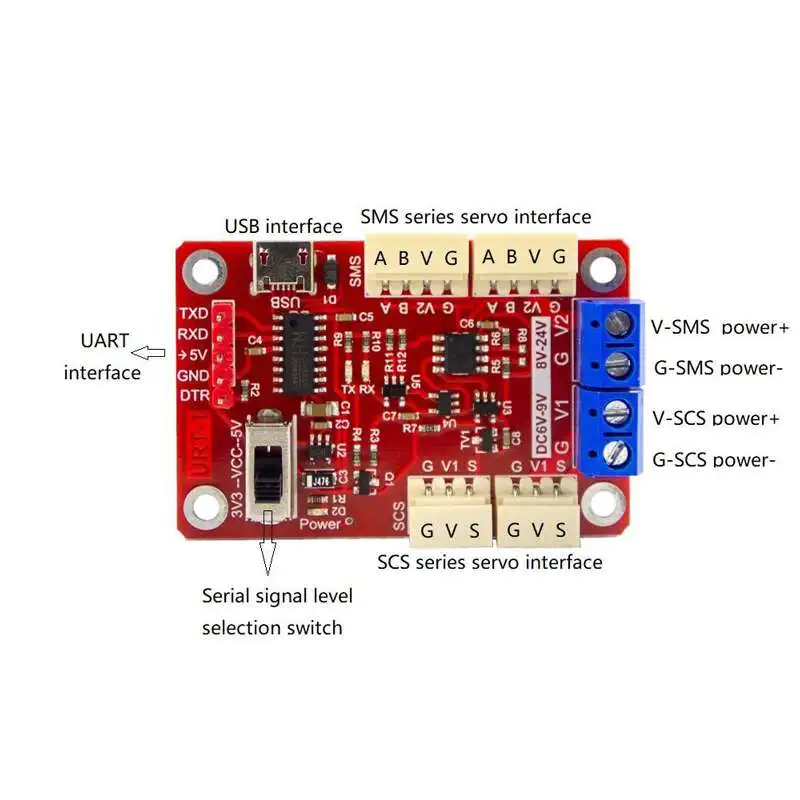 Servo TTL de doble eje de Metal, 8,4 V, 105KG, 360 grados, con retroalimentación en tiempo Real y protección inteligente para proyecto industrial de robots