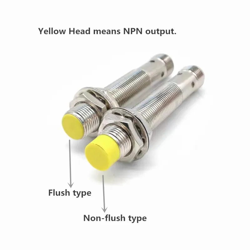 CHUX IP65 M12 NPN Inductance Proximity Sensor DC10-30V 4pin Connect Plug Cylindrical Metal Approach Switches