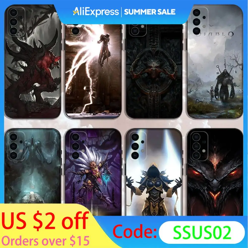 

Game D-Diablo Phone Case For Samsung Galaxy A13,A21s,A22,A31,A32,A52,A53,A71,A80,Soft Black Shell