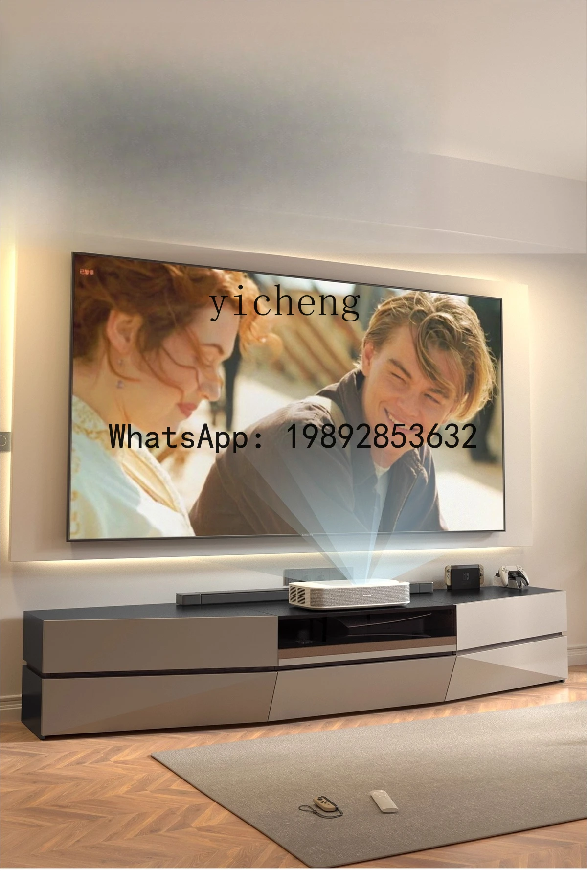 

X4 Pure Solid Wood Telescopic Projector Simple Luxury Telescopic Table TV Cabinet