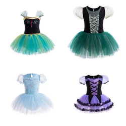 Girl Short Sleeve Sequin Ballet Tutu Dress Baby Girl Stage Shows Party Costumes Children Cos Personality Dress Size 100-140