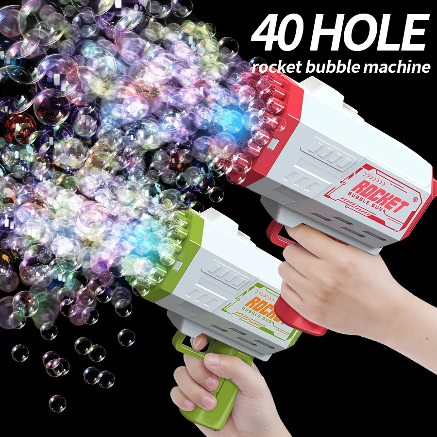 40 Hole Handheld Porous Bubble Gun/wedding Game/bubble Outdoor Toy (Without Bubble Water)