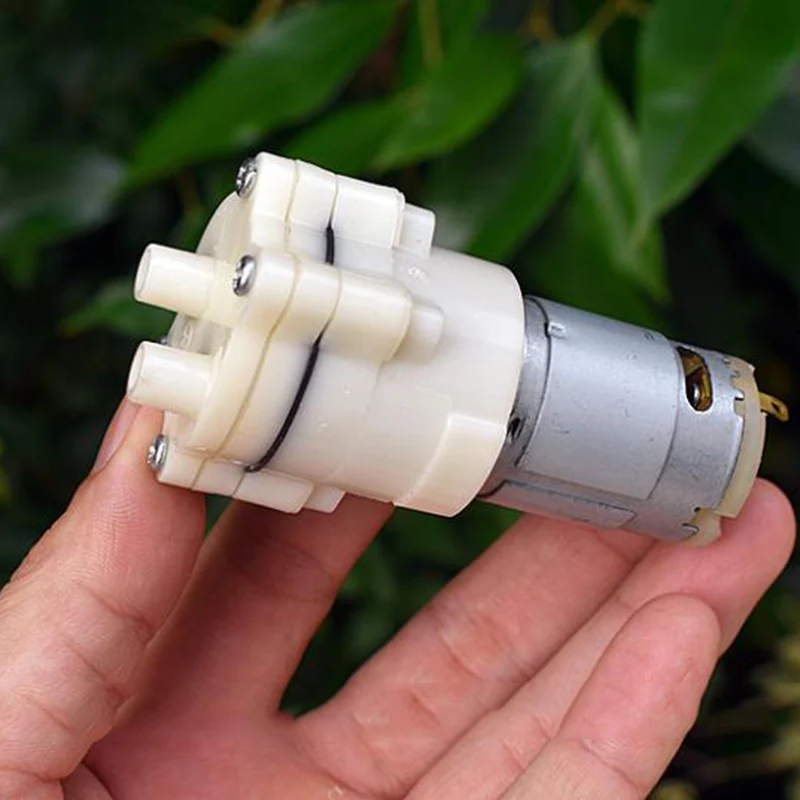 Micro 385 Motor Vacuum Pump DC 6V-12V Large Flow Small Diaphragm Pump Self-priming Pump Mini Water Pumps for Water dispenser