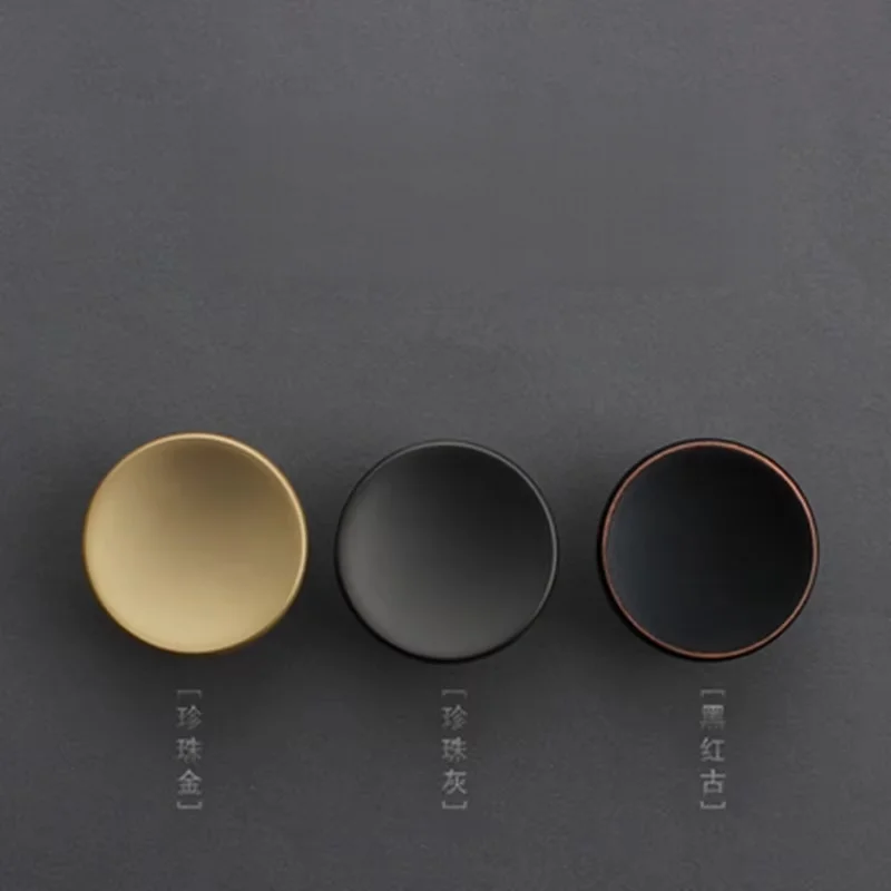 VARMSTUGA Modern Simple Round Knob Drawer Knob Zinc Alloy Cupboard Wardrobe Dresser Closet Kitchen Door Pull Furniture Hardware