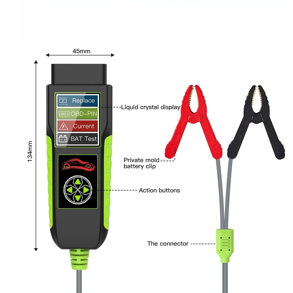 

For BT400 Multi Functions Automotive Diagnostic Tool 4 in 1Battery replacement/Battery replacement/Battery Test/OBD2 PIN