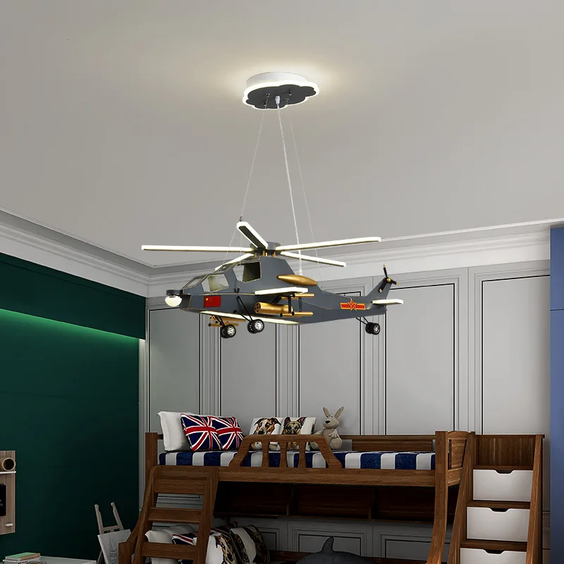 New Interior Ceiling Fan lights for boys children kids room lamparas de teco Modern LED Ceiling lamp for baby room Ceiling fans