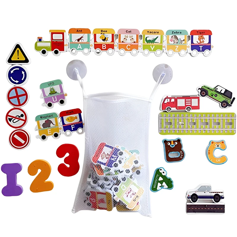 Alphabet Train Baby Bath Toys Fun Foam Floating Toy Children Early Educational Toy Bathroom Bathtub Game For Kids Gifts TMZ