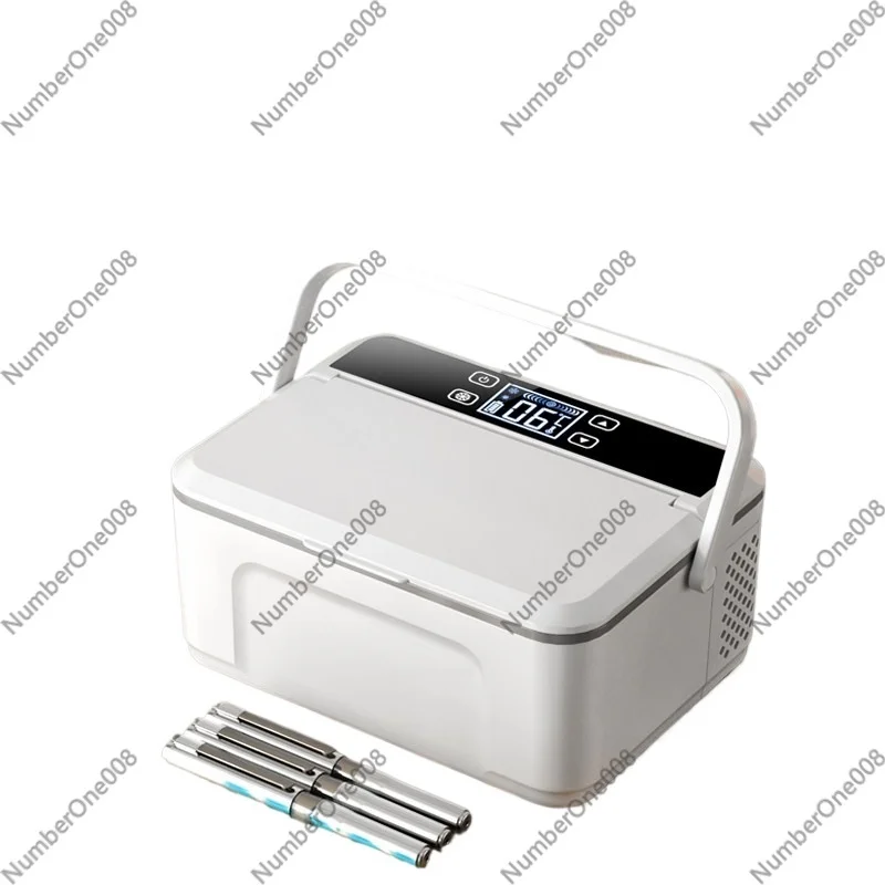 

Портативный перезаряжаемый мини-холодильник для лекарств с аккумулятором 2200 мАч, 2-8 градусов Цельсия ℃ Устройство для контроля температуры инсулина для автомобиля, дома и путешествий