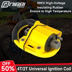 NIBBI 2T/4T Motorrad Zündspule Universal Racing Spule für ATV Roller Moped Go Kart Dirt Bike Yamaha Ktm Motor Zündung