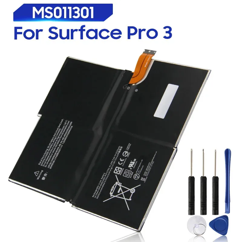 

New Laptop Battery For Microsoft Surface Pro 3 1631 Tablet PC Series G3HTA005H G3HTA009H MS011301-PLP22T02 7.6V 42.2Wh 5547mAh