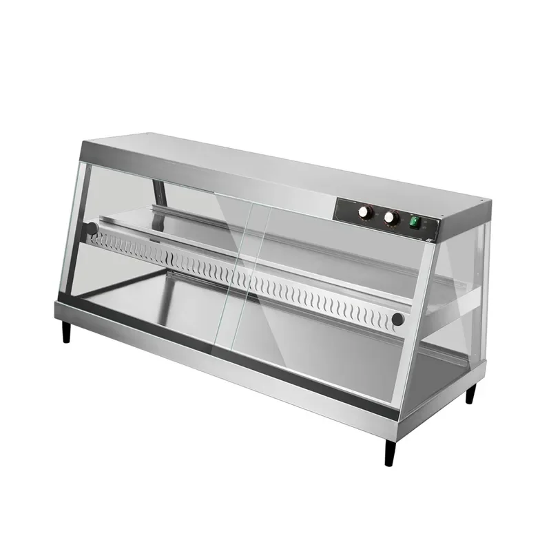 Commercial Simple Food Warmer Display Showcase 304 Stainless Steel Fast Food Restaurant New Chicken Bread Kitchen Machine