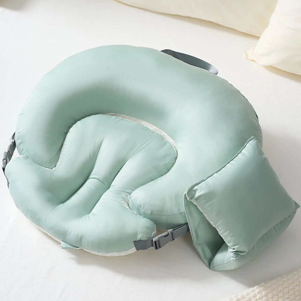 Подушка для грудного вскармливания с поддержкой для кормления лежачи для беременных, наклонная подушка против потери без помощи рук для всех