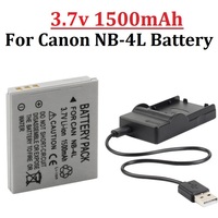 Original NB-4L NB 4L 1500mAh Camera Battery for Canon IXUS 30 40 50 55 60 65 80 100 PowerShot SD1000 1100 L10 NB4L Batteries