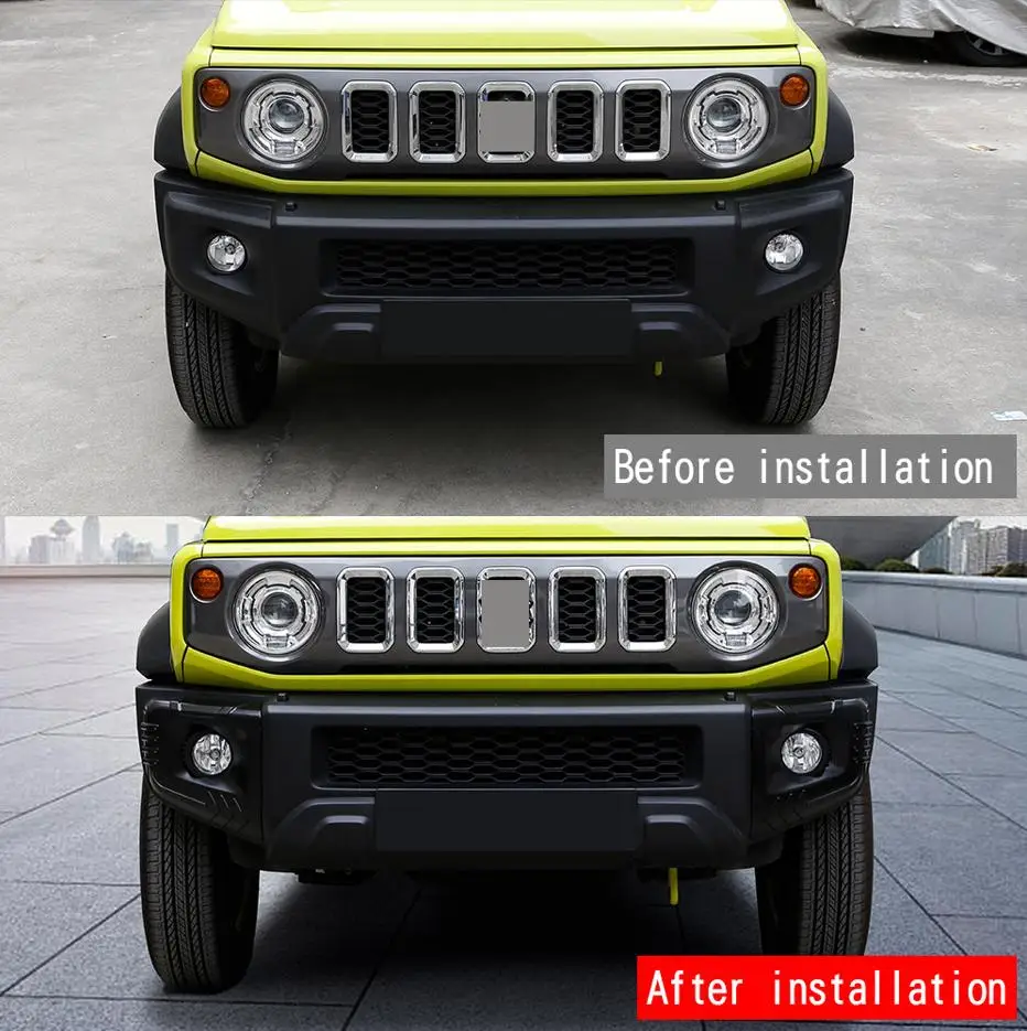 /Matte /Black /ABS Fog Light Lamp Cover Frame For Suzuki For Jimny Nomade 2025 Front Bumper Corner Trim Car Exterior Modificatio