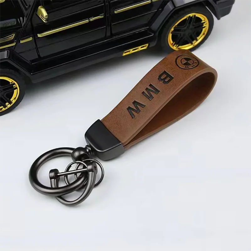

For Bmw M2 M3 M4 M5 M6 E46 E90 E60 F10 F30 E39 E36 F20 E87 F20 F40 E88 Car Keychain Man Leather Keyring Remote Key Accessories