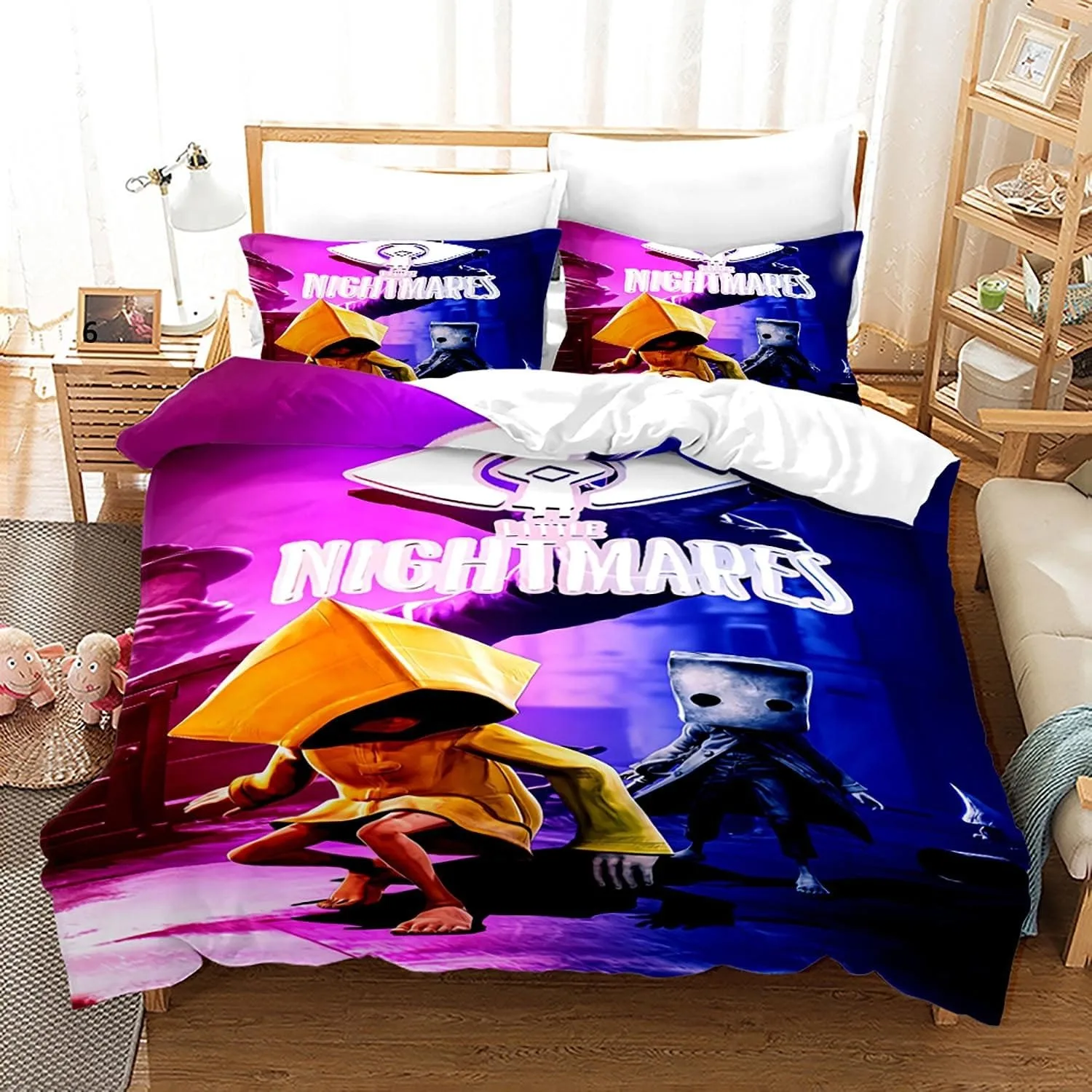Exquisite 3D Little Nightmares Wallpaper Anime Digital Printing Bedding Set Duvet Cover Comforter Bed Youth Kids Girl Boys Gift