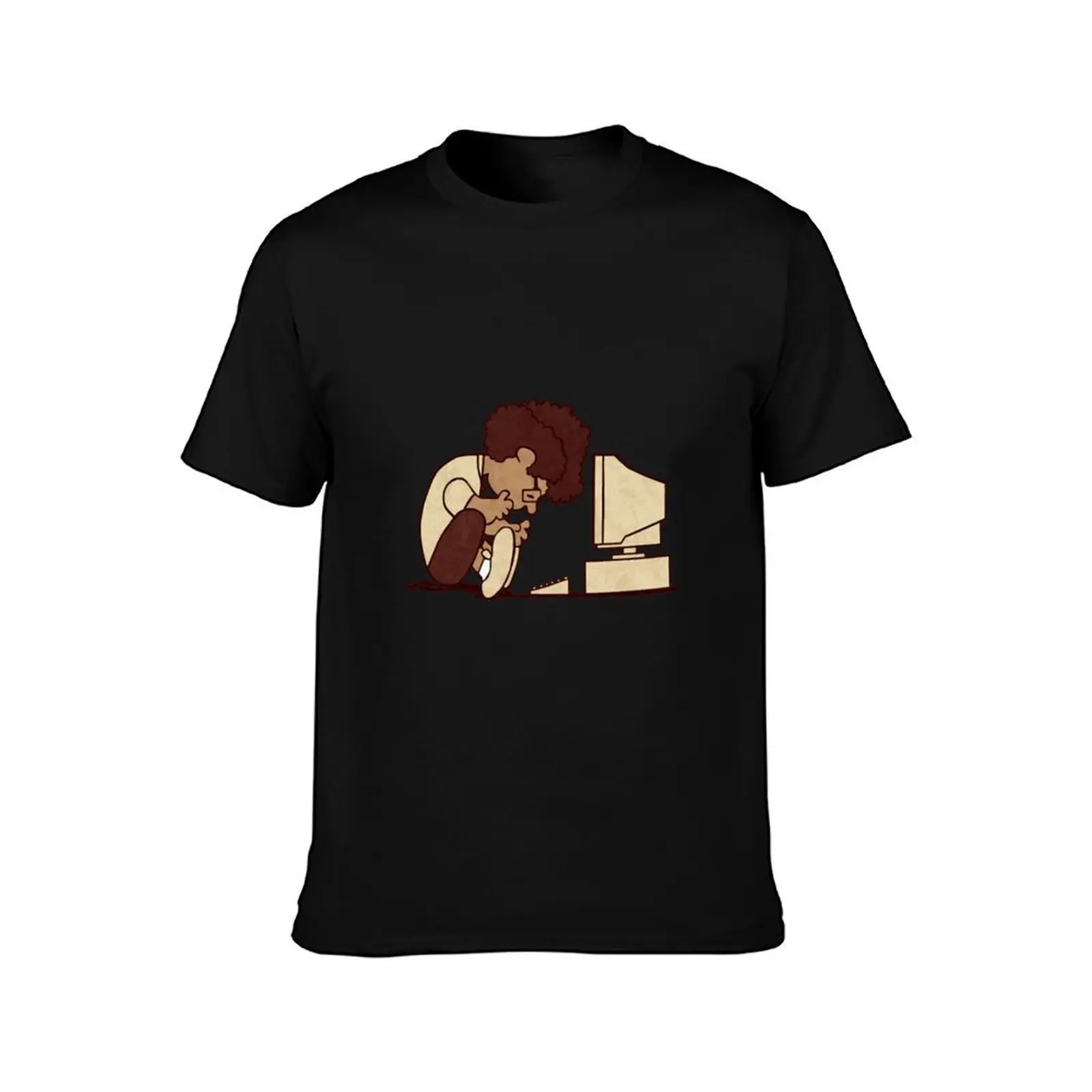 The IT Peanut T-Shirt Summer Casual Cotton Tee Oversized Streetwear Tops Vintage Graphic Print Loose Fit Short Sleeve