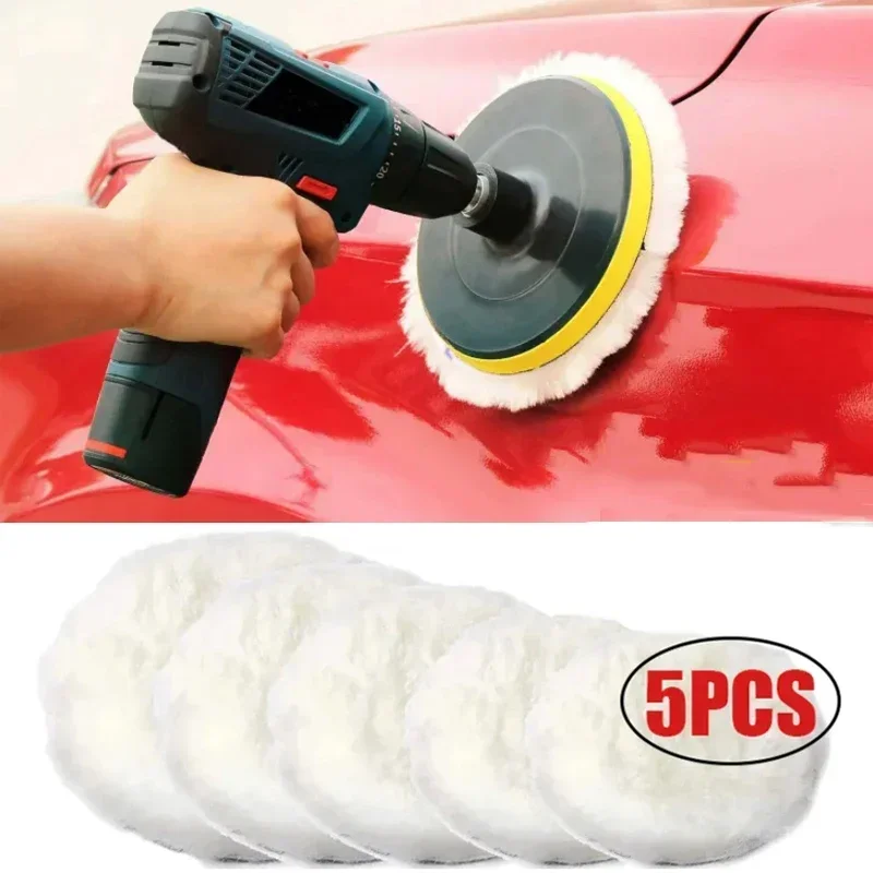 Car 5Pcs Wool Polis…