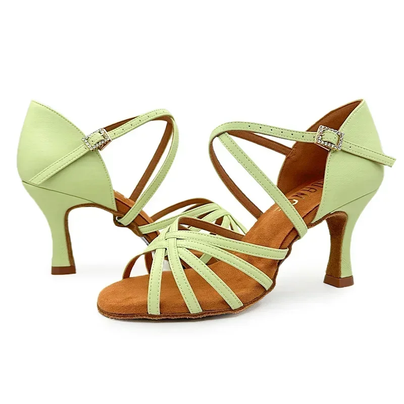 New Arrivals Stylish and Comfortable High-Heeled Latin Dance Shoes for Women - Perfect for Dance Sports Zapatos
