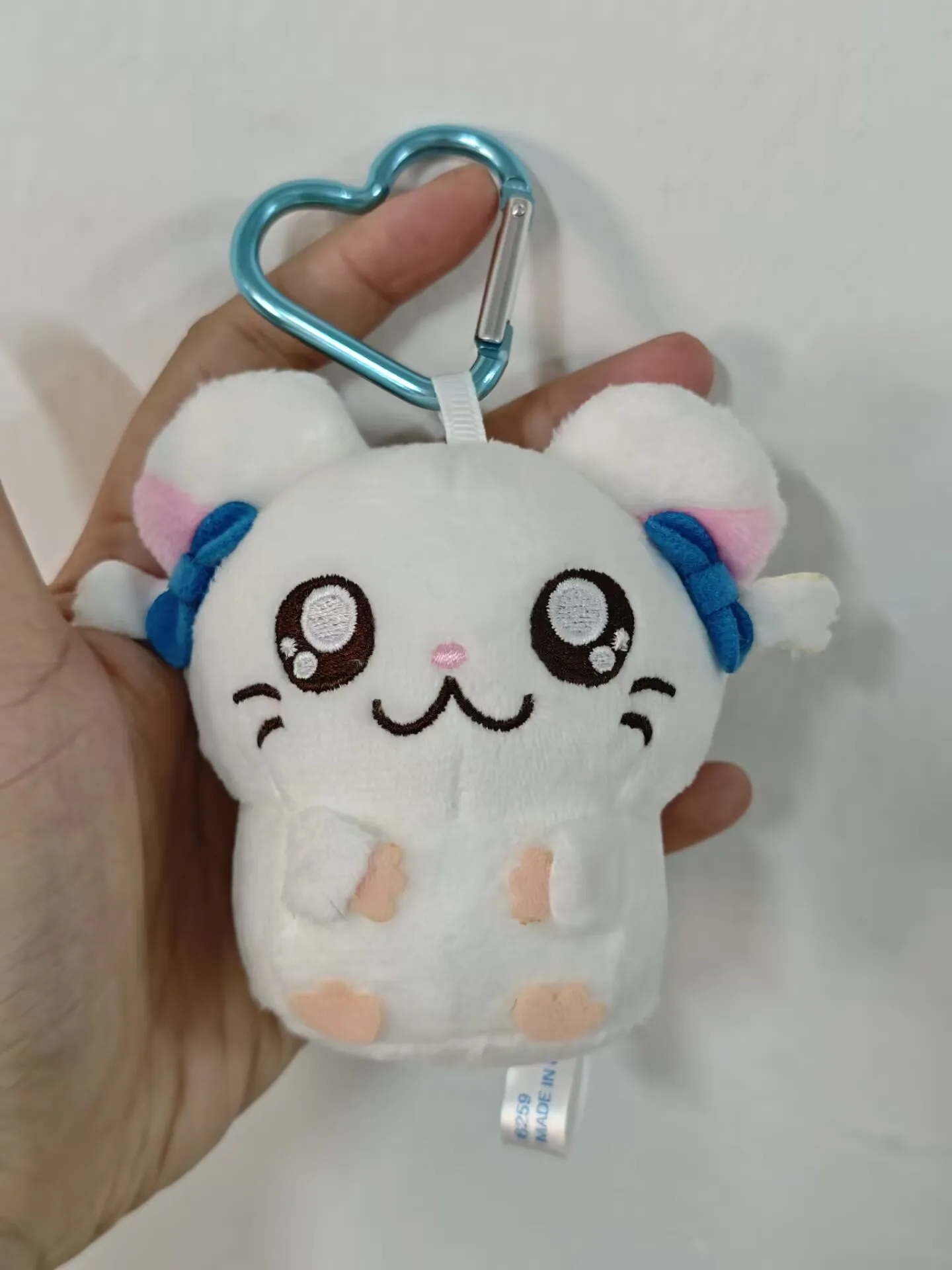 Leuke Hamtaro Bijou Hamster Mascotte Pluche Sleutelhangers Sleutelhanger Hart Clip Vrouwen Tas Sleutelhouder Hanger Kinderen Speelgoed Pop Meisjes Geschenken 10 cm