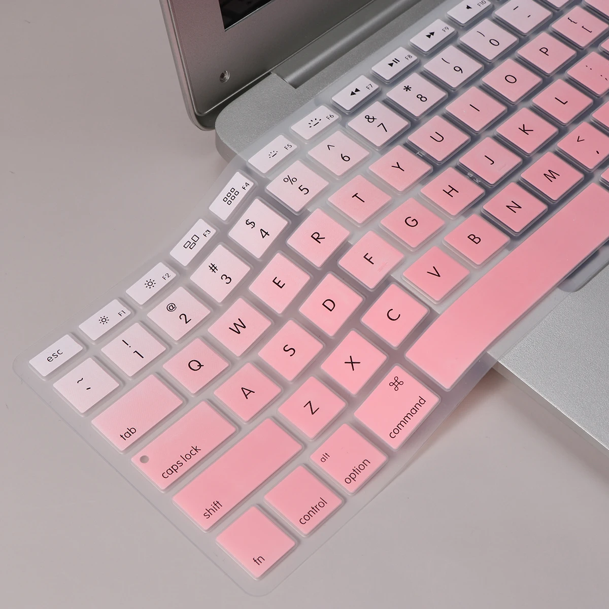 

2pcs Keyboard Cover Durable Keyboard Film Fashion Keyboard Protector Compatible for Pro Air A1466 A1466 A1502 (Pink)