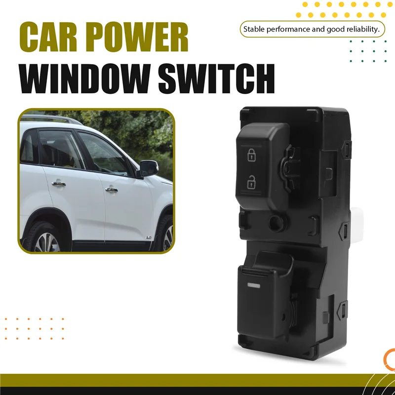 [NEW A09R!】 Tombol Kontrol Power Window Sisi Kanan Depan Untuk KIA Sorento 09-14 93575-1U100 935751U100 11 PIN Suku Cadang Pengganti